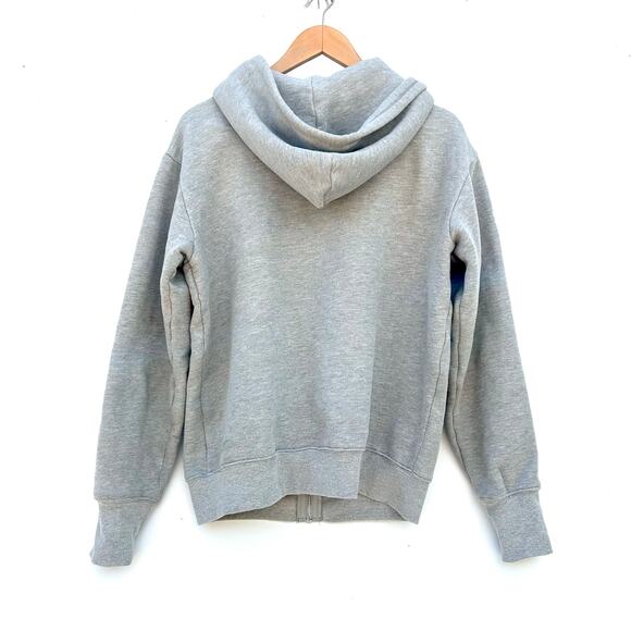 SPRWMN Full Zip Up Hoodie Heather Gray Grey Light Sweatshirt Cotton Extra Small - Picture 10 of 13